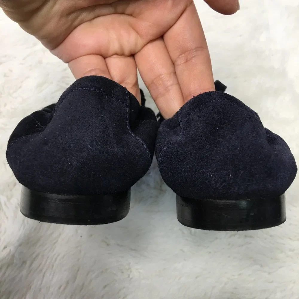 Gucci Toddler Boy Blue Horsebit Suede Slip on Shoes Size 26 / 9.5 US